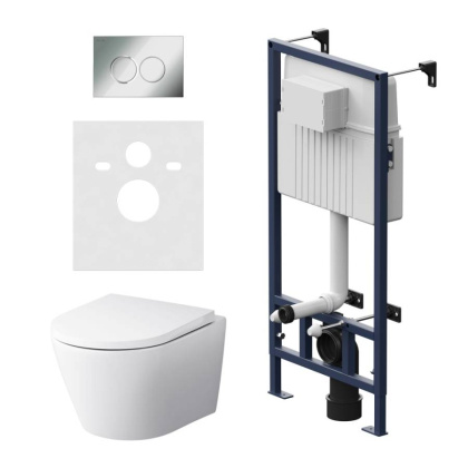 IS70151.741701 Инсталляция с клавишей ProC L глянец. Хром с подвесным унитазом Sense FlashClean с сид м/лифт IS70151.741701 Инсталляция с клавишей ProC L глянец. Хром с подвесным унитазом Sense FlashClean с сид м/лифт