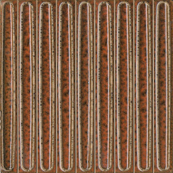 Декор чипсет Далия оранжевый глянцевый 20x20x0,95