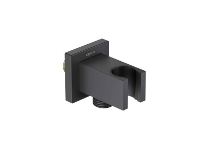 Шланговое подсоединение с держателем AQUATEK, матовый черный AQ2463MB  Шланговое подсоединение с держателем AQUATEK, матовый черный AQ2463MB