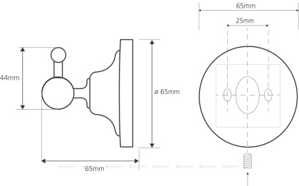 Крючок Bemeta Retro Gold and Сhrom 144206018 Золото Хром