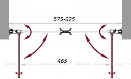Душевая дверь BelBagno SELA-B-2-60-C-Cr