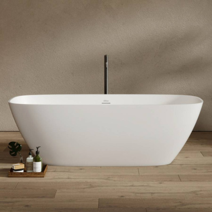 Ванна из искусственного камня ABBER Stein AS9632 белая матовая