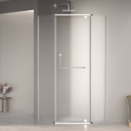 Душевой уголок  80*80*195 RGW PA-081 Трапеция/Хром/Матовое/6 мм (Easy)