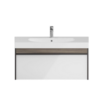 Тумба MODULA подвесная 100 с ящиком 1+1, арабика MO.100.1+1\AR