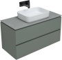 Тумба под раковину Allen Brau Infinity 100 1.21003.CGM олива матовый
