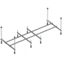 W01A-170-070W-R Разборный каркас для ванны 170х70 см