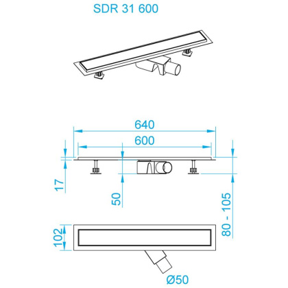 Душевой трап RGW SDR-31, RGW 47213160-01