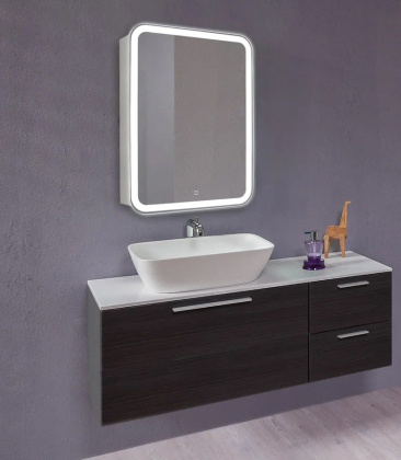 Зеркальный шкаф Creto Zoe 60х80 с LED подсветкой 16-602800Z