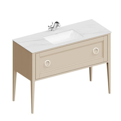 Тумба PLAZA Classic Neo напольная с ящиком 120, капучино матовая PL.CN.120.1\CAP.M