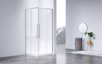 Душевой уголок Slim-N VSS-4SN900CL, 900*900, хром, стекло прозрачное