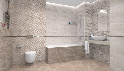 Мозаика Pegas коричневый+бежевый 30*30, шт