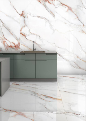 Керамический слэб BELDIA BIANCO ELEGANCE 2800х1200х6мм, Polished  Керамический слэб BELDIA BIANCO ELEGANCE 2800х1200х6мм, Polished