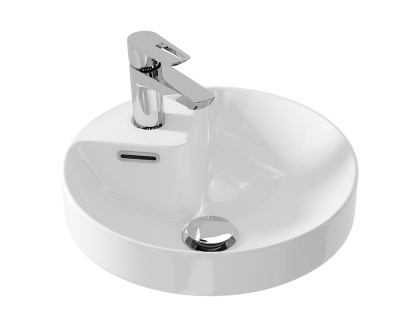 Круглая встраиваемая раковина CREA на столешницу с отверстием под смеситель, диаметром 38 см. Круглая встраиваемая раковина CREA на столешницу с отверстием под смеситель, диаметром 38 см.