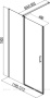 Душевая дверь Aquanet Cinetic AE12-N-120H190U-CT 1200, прозрачное стекло