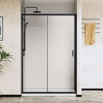 Душевая дверь City VDS-5CT110CLB, 1100, черный, стекло прозрачное Душевая дверь City VDS-5CT110CLB, 1100, черный, стекло прозрачное