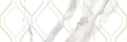 Декор Beryl белый 25х75,шт Декор Beryl белый 25х75,шт