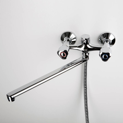 Amper 2902L Смеситель для ванны с длинным изливом Wasserkraft Amper 2902L Смеситель для ванны с длинным изливом Wasserkraft