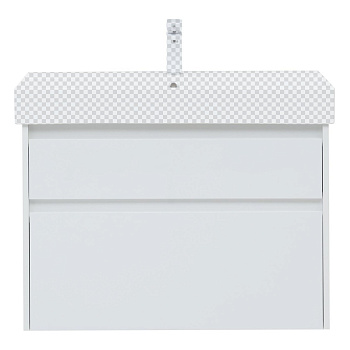 Тумба под раковину Aquanet Nova Lite 85 белый глянец, 2 ящика