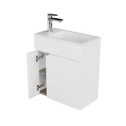 Тумба LATO подвесная 50 с дверцей, белый глянцевый Тумба LATO подвесная 50 с дверцей, белый глянцевый