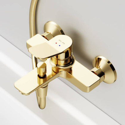 F85A10099 X-Joy, смеситель д/ванны/душа, золото F85A10099 X-Joy, смеситель д/ванны/душа, золото