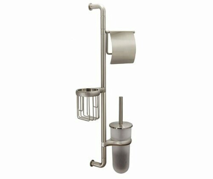 Комбинированная настенная стойка, 27,6х69,3х9,5 см, цвет сталь, K-1448