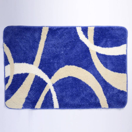 Коврик для ванной комнаты Rhein, 57х55х2,8 см, синий, BM-6205