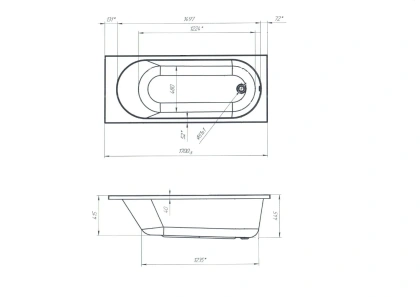Акриловая ванна 1Marka Atlas 170х70 01атл1770
