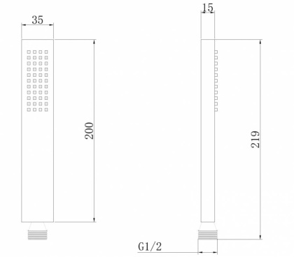 Душевая лейка ABBER AF0050B латунь, черный матовый Душевая лейка ABBER AF0050B латунь, черный матовый