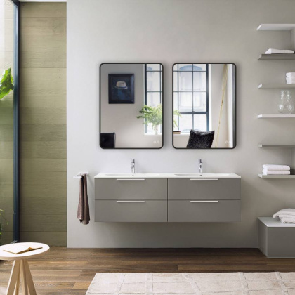 Зеркало LED VLM-3VC500B-2 500х700 c сенсорным выключателем и диммером, антизапотевание Зеркало LED VLM-3VC500B-2 500х700 c сенсорным выключателем и диммером, антизапотевание