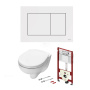 Комплект установки подвесного унитаза: модуль, панель TECEnow белая, унитаз TECE V04 Комплект установки подвесного унитаза: модуль, панель TECEnow белая, унитаз TECE V04
