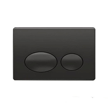 Смывная клавиша COMO,  две овальные кнопки,чёрный бархатистый, P61-0190, шт
