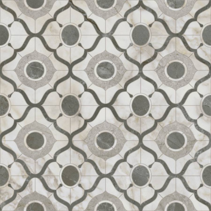 Декор OS\A305\SG1609N Кантата белый,серый 40,2см*40,2см*8мм (1уп/4шт/)матовый, шт