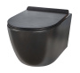 Унитаз подвесной безободковый Creto Logan L1 1001-002-L1BLMAT с крышкой-сиденьем микролифт, матовый черный Унитаз подвесной безободковый Creto Logan L1 1001-002-L1BLMAT с крышкой-сиденьем микролифт, матовый черный