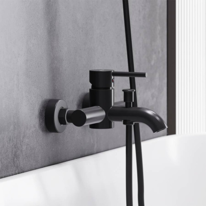 361000300 Scandinavian Pure, Смеситель для ванной и душа, чёрный
