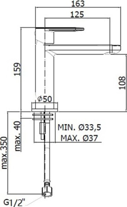 Смеситель для раковины Paffoni Candy CA071HCR