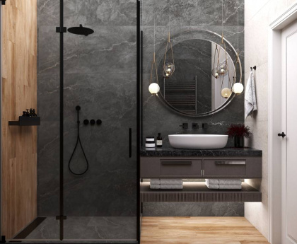 Керамогранит К21_12 Laparet Leda Black (60смх60смх9мм) (4шт_1,44м2) карвинг, м2