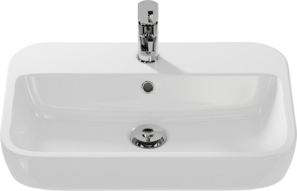 Раковина CASPIA с отверстием под смеситель, размером 60 см.