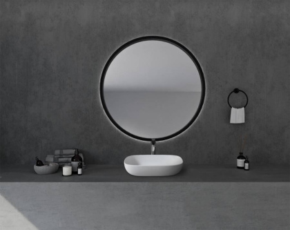 Раковина накладная ABBER Stein AS2620 белая матовая