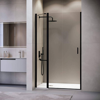 Душевая дверь 100*195 RGW LE-004-B Чёрный/Прозрачное/6 мм