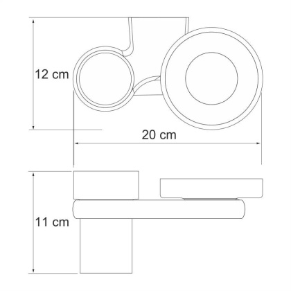 Berkel K-6826 Держатель стакана и мыльницы Berkel K-6826 Держатель стакана и мыльницы