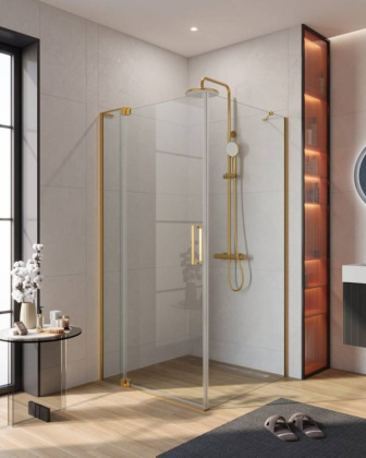 SLIDER-AH-1-100-100/110-BR-BORO Душевой уголок