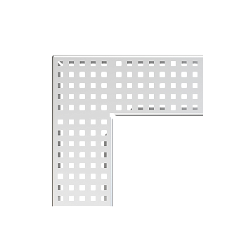 Решетка для дренажного углового желоба 100 мм, нержавеющая сталь