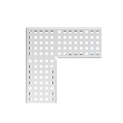 Решетка для дренажного углового желоба 100 мм, нержавеющая сталь