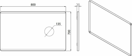Зеркало Vallessi с увеличением и подсветкой 80*70, IP24 542_2 Boheme Зеркало Vallessi с увеличением и подсветкой 80*70, IP24 542_2 Boheme