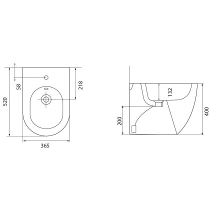 Биде напольное Allen Brau Reality 4.32005.AN антрацит Биде напольное Allen Brau Reality 4.32005.AN антрацит