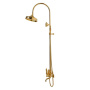 FIRST-CVD-03/24-M Душевая колонна со смесителем для ванны,верхнего и ручного душа,золото, ручки золото FIRST-CVD-03/24-M Душевая колонна со смесителем для ванны,верхнего и ручного душа,золото, ручки золото