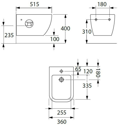 Биде подвесное Allen Brau Infinity 4.21006.20 белый глянец Биде подвесное Allen Brau Infinity 4.21006.20 белый глянец