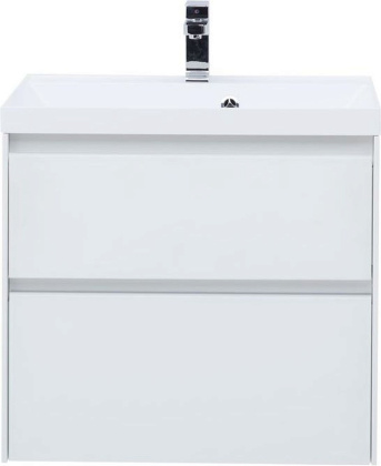 Тумба под раковину Aquanet Гласс 60 белый