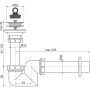 Сифон для умывальника S-образный DN40 с нержавеющей peшeткой DN63