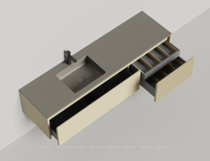 Подвесная тумба Domino 1800, эмаль